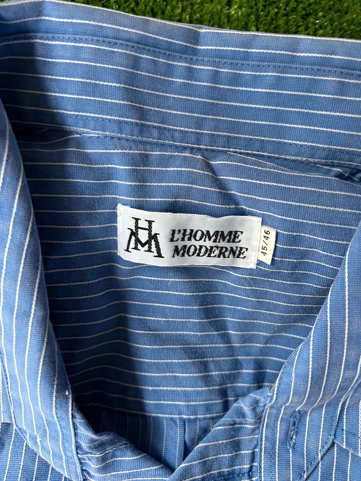 Gestreept hemd blauw l’homme moderne maat 45/46 – photo 6